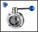 Sanitary Manual Welded Butterfly Valve with Pulling Handle (CTV1004)