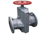 Manual Aluminum Flanged Pinch Valve of Ductile Iron