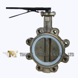 Aluminum Bronze C95800 Lug Type Butterfly Valve with PTFE Seat