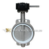 Worm Gear Operated CF8m Wafer Butterfly Valve