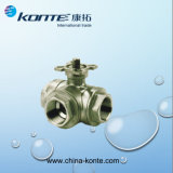 3 Way Thread Ball Valve with ISO 5211 Mounting Pad