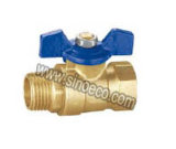 Reduced Male Forged Brass Butterfly Handle Ball Valve