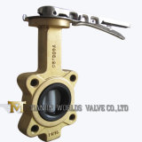 Stainless Steel Handle Aluminum Bronze Material Lug Type Butterfly Valve