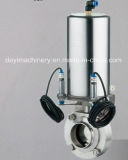 Stainless Steel Sanitary Pneumatic Butterfly Valve with Sensor (DY-V037)