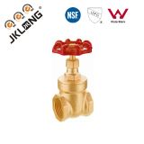 Cw617n Brass Gate Valve with Red Wheel Handle Dn 15/25/50