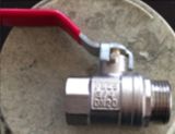 Male-Female Full Brass Ball Valve with Steel Lever Handle (1/2
