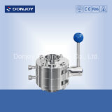 Stainless Steel Manual Double Mixproof Butterfly Valve a