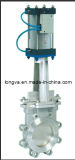 Actuated Knife Gate Valve with Pneumatic