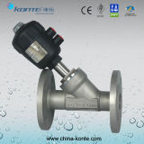 Flanged Pneumatic Angle Piston Valve From China Manufacturer
