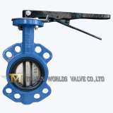 Lever Operated Rubber Seat Cast Iron Wafer Butterfly Valve (D71X-10/16)