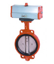 Wafer End Centric Butterfly Valve (Rubber Lined)