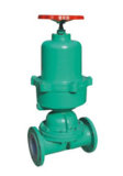 Normally Closed Pnueumatic Operated Fluorine Plastic Lined Diaphragm Valve