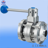 Stainless Steel Manual Welded Three-Piece Butterfly Valve (ISO-No. RD0116)