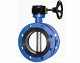 Double Flanged Concentric Butterfly Valve with Cast Iron or Ductile Iron