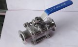 3PC Type Stainless Steel Ball Valve with Clamp End