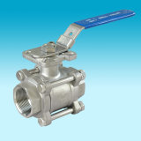 Screwed 3PC Ball Valve with ISO5211 Mounting Pad