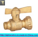 Brass Ball Valve with Butterfly Handle (a. 0121)