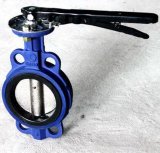 Cast Iron Wafer Type Manual Butterfly Valve