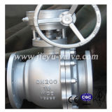 DIN Pn16 Wcb Worm Gear Floating Ball Valves