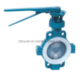 FEP Lined Butterfly Valve D71