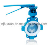 High-Quality E-Tfe Lined Butterfly Valve