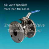 Wb-094 Pn16 ASTM A216 Wcb Carbon Steel 2PC Ball Valve with Flanged End DIN3202 F4/F5