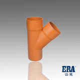 Plastic Skew Tee Mf (DIN PVC Pipe Fitting for Drainage) PVC Drainage Fitting