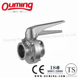 Ss304 Sanitary Manual Clamped Butterfly Valve