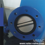 PFA/FEP/PTFE Lined Cast Steel A216 Wcb Wafer Butterfly Valve