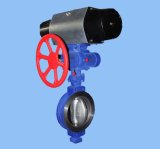Worm Gear and Pneumatic Operating Wafer Type Butterfly Valve
