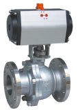 Flanged Stainless Steel Pneumatic Ball Valve