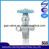 QF-2 Low Price Brass Oxygen Tank Valve in China with Plate Chrome