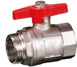 Male Female Brass Butterfly Ball Valve in Aluminium Handle (YED-A1021)