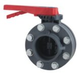 PVC Butterfly Valve with Flange Handle Type Era Brand DIN/ Bs/ ANSI Standard