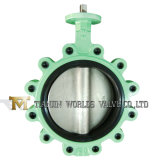 CE ISO Bare Stem Stainless Steel Concentric Lug Support Butterfly Valve