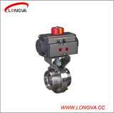Stainless Steel Male Threaded Butterfly Valve