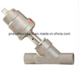Welded Joint Type of Angle Seat Valves Single Hole