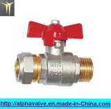 Brass Ball Valve with Butterfly Handle (a. 0124)