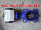 Wafer Butterfly Valve with Pneumatic Actuator