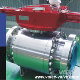 Cast & Forged Stainless Steel Industrial Mounted Trunnion Ball Valve with Flange RF or Bw Ends