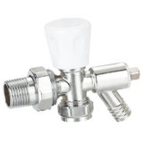 Brass Angle Radiator Valve with Nickle Plated (YD-RV021)