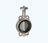 Square Shaft Stainless Steel Butterfly Valve with Handless