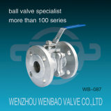 V Type Flanged Ball Valve with Direct Mounting Pad
