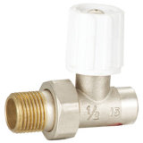 Brass Angle Radiator Valve with Nickle Plated