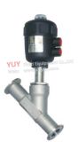 Stainless Steel Pneumatic Angle Seat Valve with Plastic Actuator
