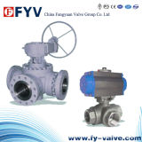 Electric Drived Three Way Floating Ball Valve
