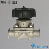Stainless Steel Sanitary Diaphragm Valve with Clamp Ends (new design)