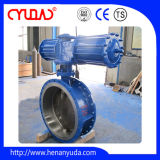 Large Size Low Pressure Double Offset Pneumatic Butterfly Valve