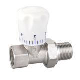 Brass Angle Style Valve With Manual Temperature Control (SS7020)