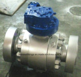 Forged Steel API 6A Flanged Worm Gear Ball Valves